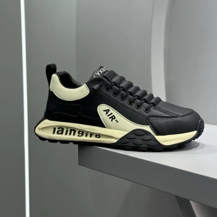 休闲运动风增高透气时尚休闲鞋男士软底运动鞋冬季轻便舒适男鞋子