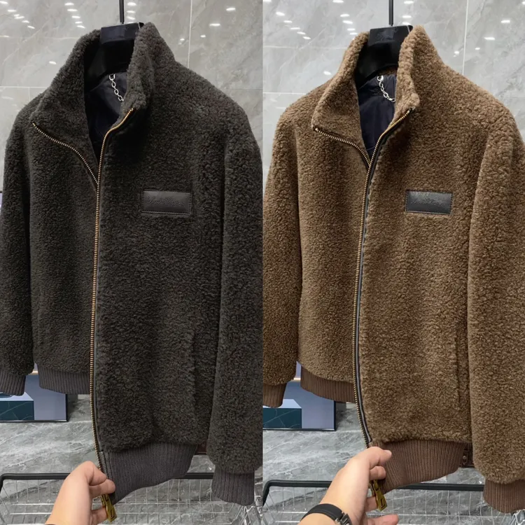 秋冬新款男士轻奢时尚休闲【桑蚕丝内胆】羊毛100%夹克外套 88932