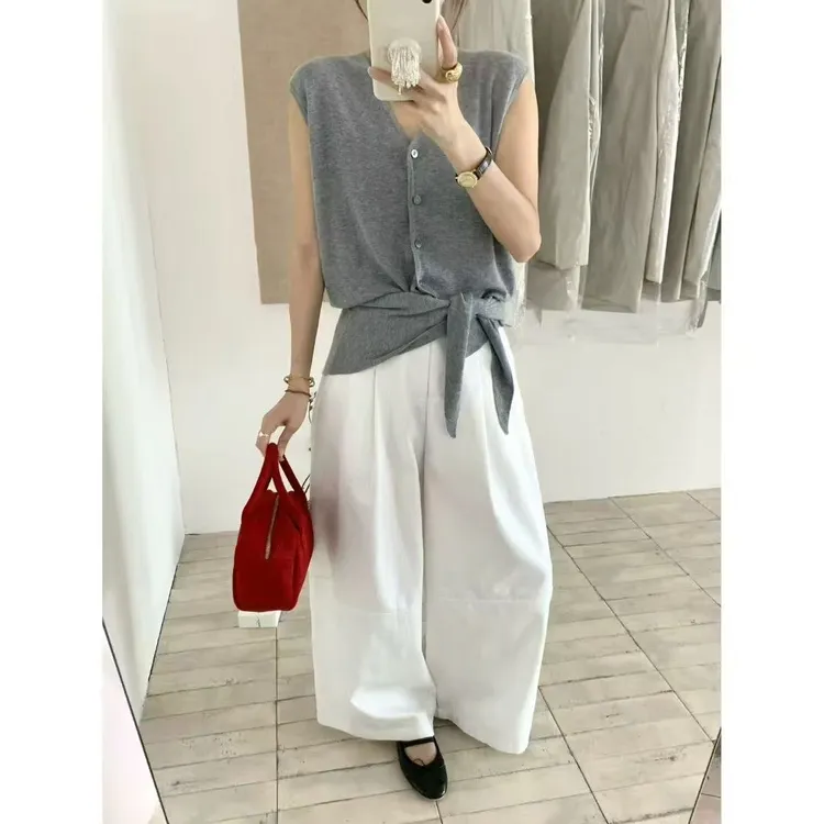 白色裤子 时尚百搭