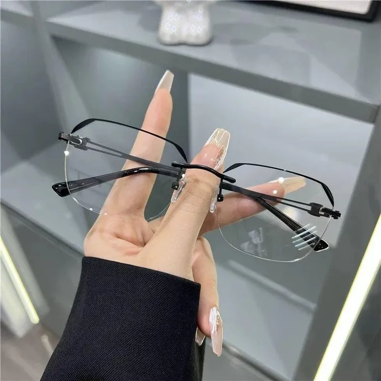 【高端无框】超轻老花镜中老年高端气质时尚防蓝光老花眼镜老视镜H2商品图