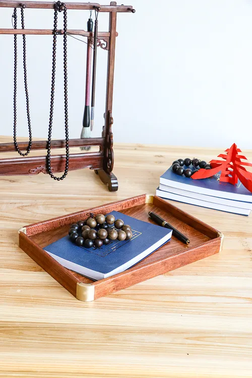 木实木托盘长方形茶盘果盘家用高端红木文盘干泡盘收纳盘茶具承盘