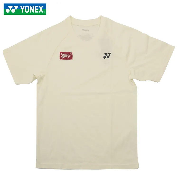 新款YONEX尤尼克斯羽毛球服男女款速干透气马年限定上衣圆领