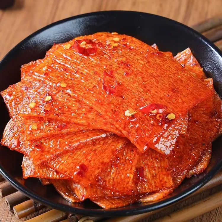 【60片】平江大辣片网红追剧辣条小零食童年回忆校园甜味辣片