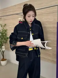 ⭐休闲风常规短款透气常规款短外套百搭春季显瘦春秋宽松翻领