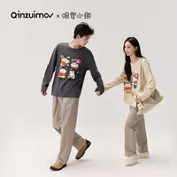【千颂妮专享】亲嘴猫X蜡笔小新 可外穿情侣睡衣家居服套装C53491