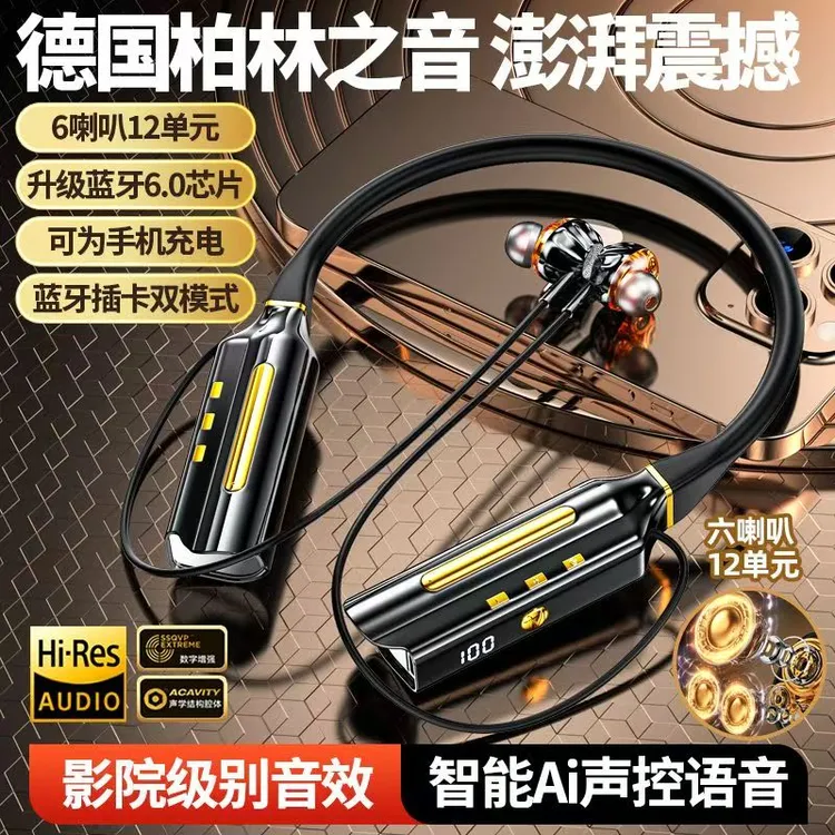 2025款柏林之声无线蓝牙耳机双电池超长续航插卡运动降噪通用款