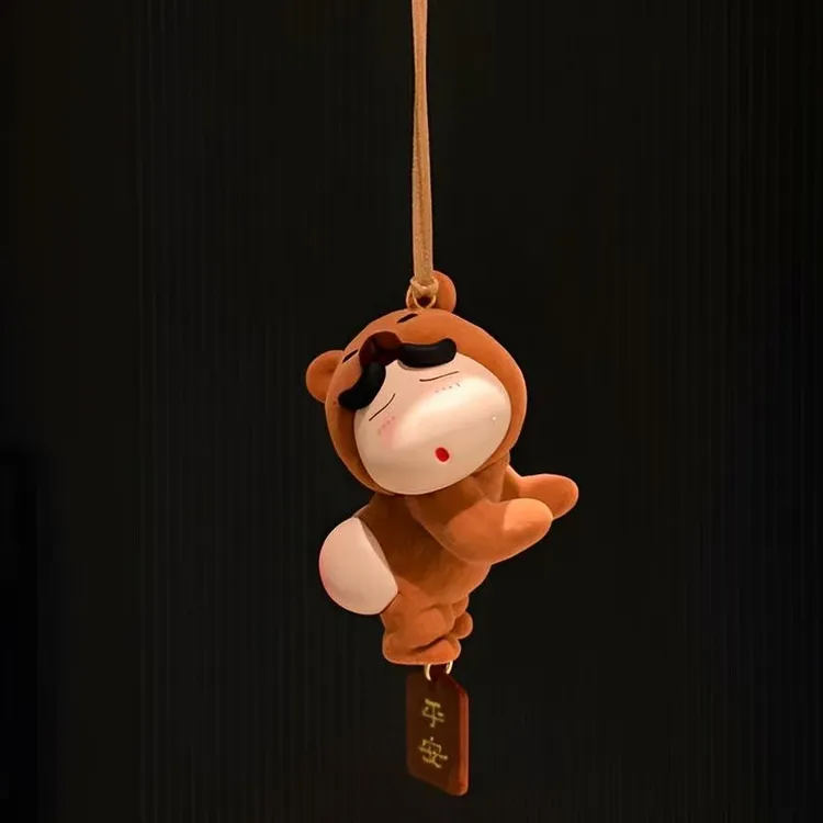 天使植绒屁屁熊小新挂件创意可爱卡通车挂装饰生日礼物手工