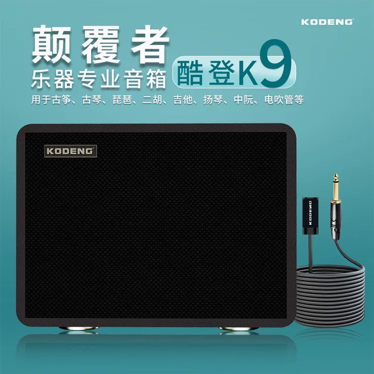 酷登K9乐器专业音箱录音直播扩音自带声卡拾音器古筝古琴琵琶吉他