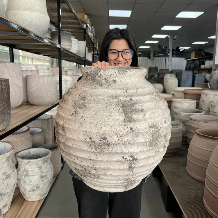 工业风大陶罐诧寂风南法风地中海风格酒店民宿咖啡厅营地庭院花盆