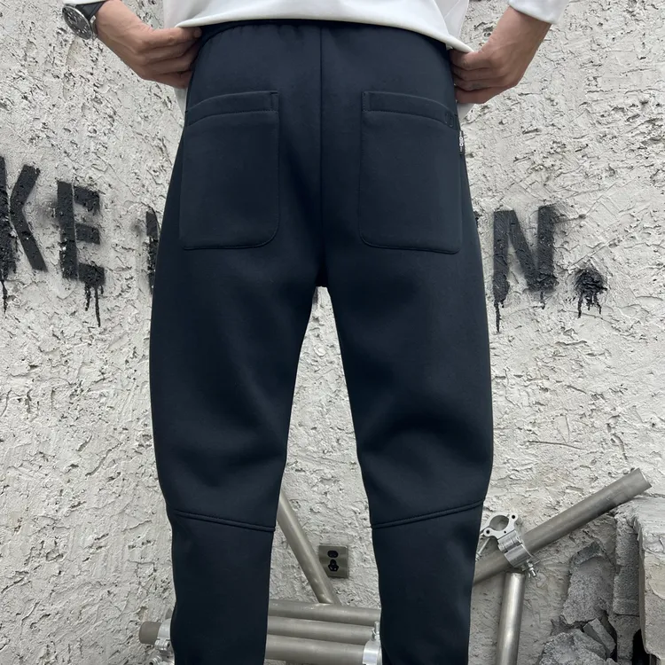 加厚针织休闲裤秋季松紧束脚休闲裤冬季裤子男士3352