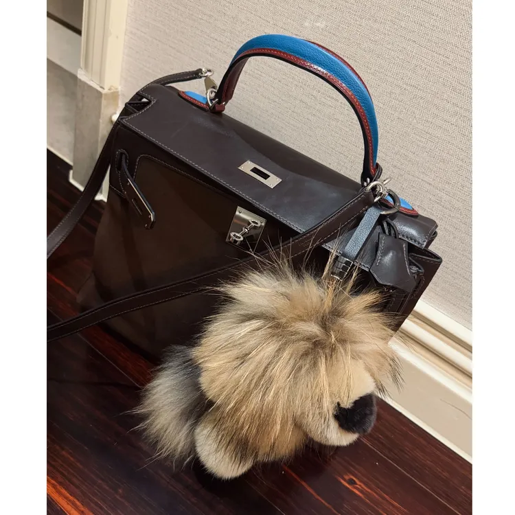 Mrsyaxi貉子毛+兔毛狮子公仔挂件YX5093102