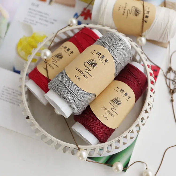 九色鹿亮片珍珠蕾丝非成品 手工编织夏季透气柔软材料包