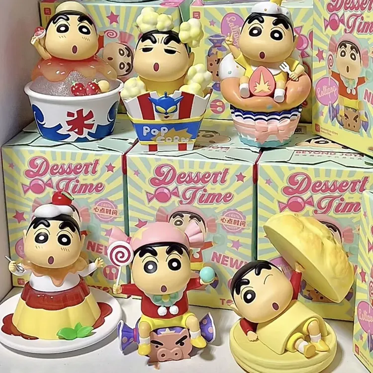 蜡笔小新点心时光周边公仔潮玩手办全套玩具桌面摆件生日礼物