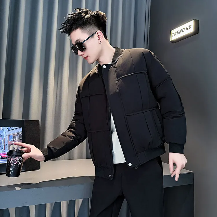 棒球领棉服男款冬季2025新款高级感潮牌加厚保暖袄子百搭棉衣外套