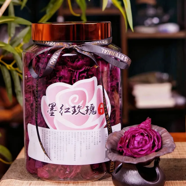 【云南冻干墨红玫瑰】原产地云南大罐好茶冲泡手工精选冲泡饮品