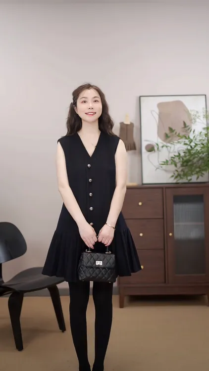 VALUE AN  65372专属山羊绒马甲裙显瘦小格调气质穿搭单品