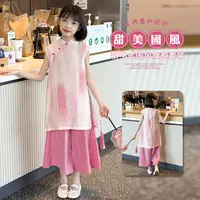 【现货】女童夏季2025新款中国风旗袍裙儿童新中式连衣裙唐装旗袍