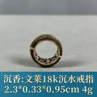 67855 文莱18k沉水戒指 沉香