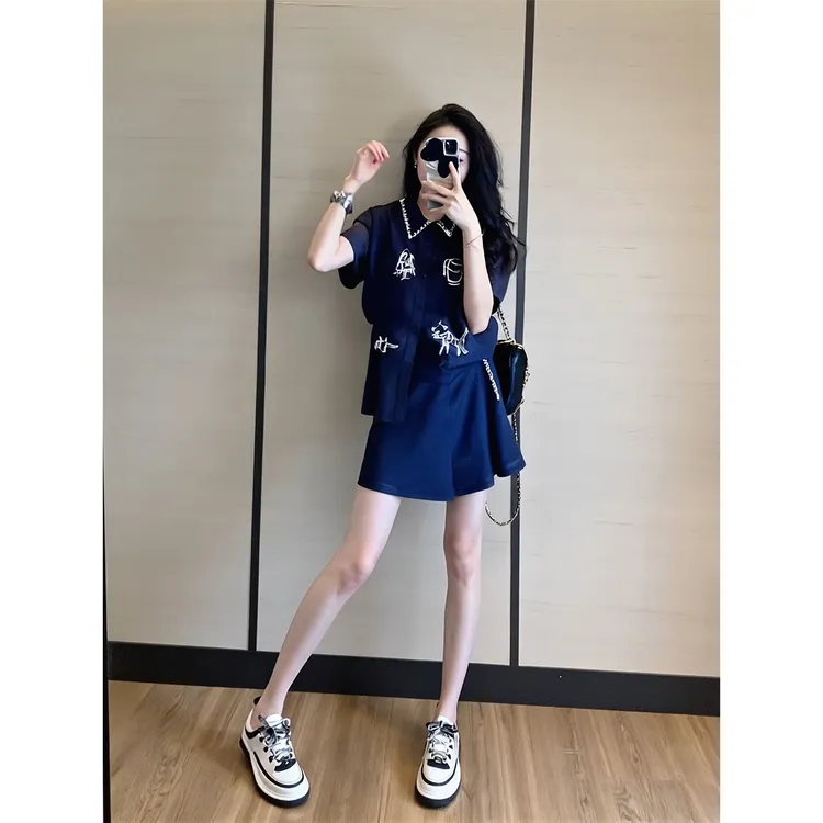 2025夏季新款超火巨好看的夏天套装夏日绝美小个子大方得体两件套