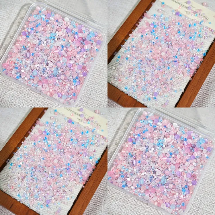 超优玻璃米珠混珠包DIY串珠手工饰品辑珠首饰辅料