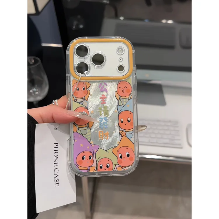 公主请发财适用苹果17pro手机壳16pm泡芙华为p70荣耀oppo小米15女