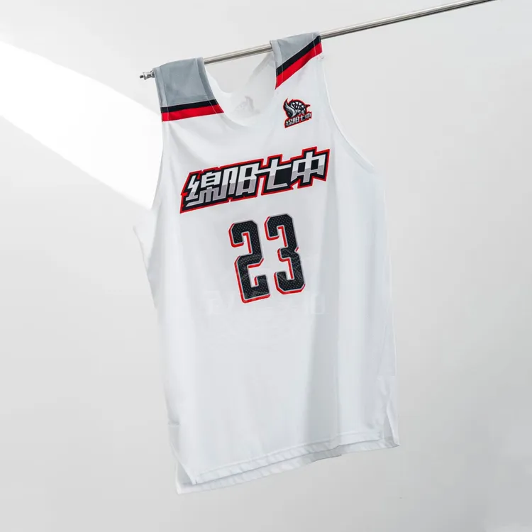 全力詹AU球员版刺绣定制篮球服耐高篮球服白色蝴蝶肩团购DIY队服