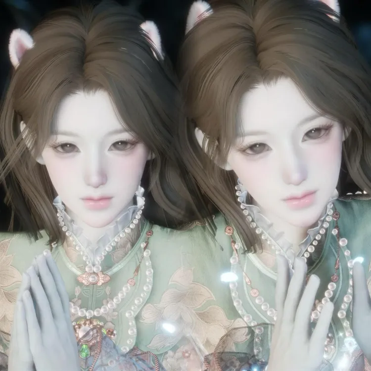 喻言 西瓜熊 燕云十六声捏脸女含导入教程设计