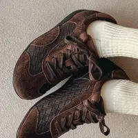 杜米亚编织纹理复古休闲鞋D7-92717-7