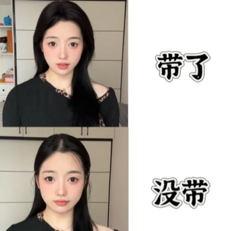 【第5代梨形网】网红蓬松补发片全真发假发超薄刘海头顶透气女款