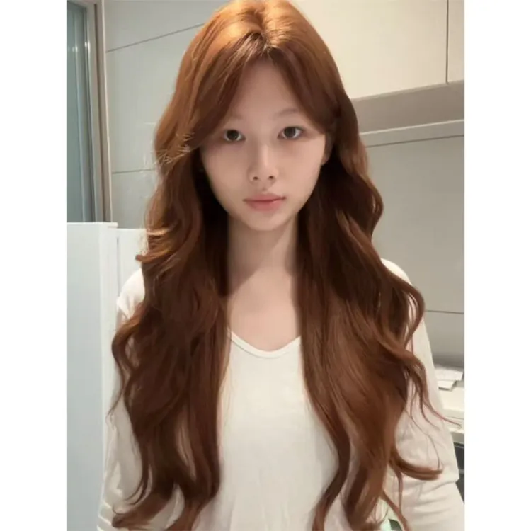 橘子汁汽水【保镖小虾专属】假发女中分大波浪长卷发自然全头假发套