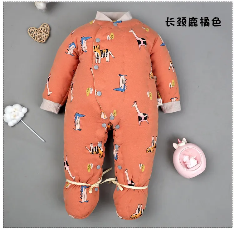 宝宝手工纯棉花连体棉服男女宝宝加厚婴幼儿童哈衣冬款包(特价款)