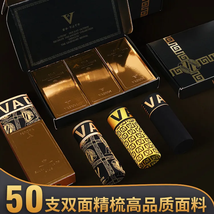 卡梵亚男士内裤透气磁石平角裤大码印花四角裤礼盒3条装