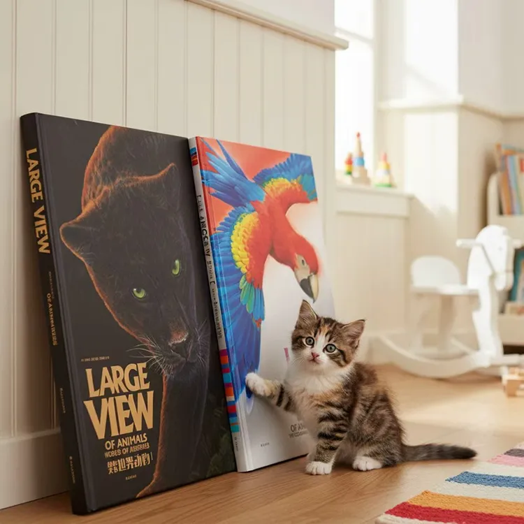 动物地板大书炫彩世界动物正版早教百科启蒙翻翻看绘本圣诞礼物