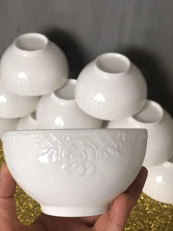 （hasoy新疆包邮）家用4.5寸10个小碗可拆洗釉下彩青花瓷碗 piyala