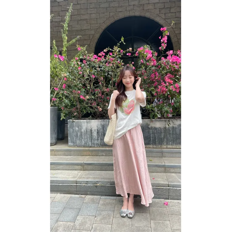 YPP！【芭乐甜心】夏季显瘦时尚气质设计感水果印花T恤温柔