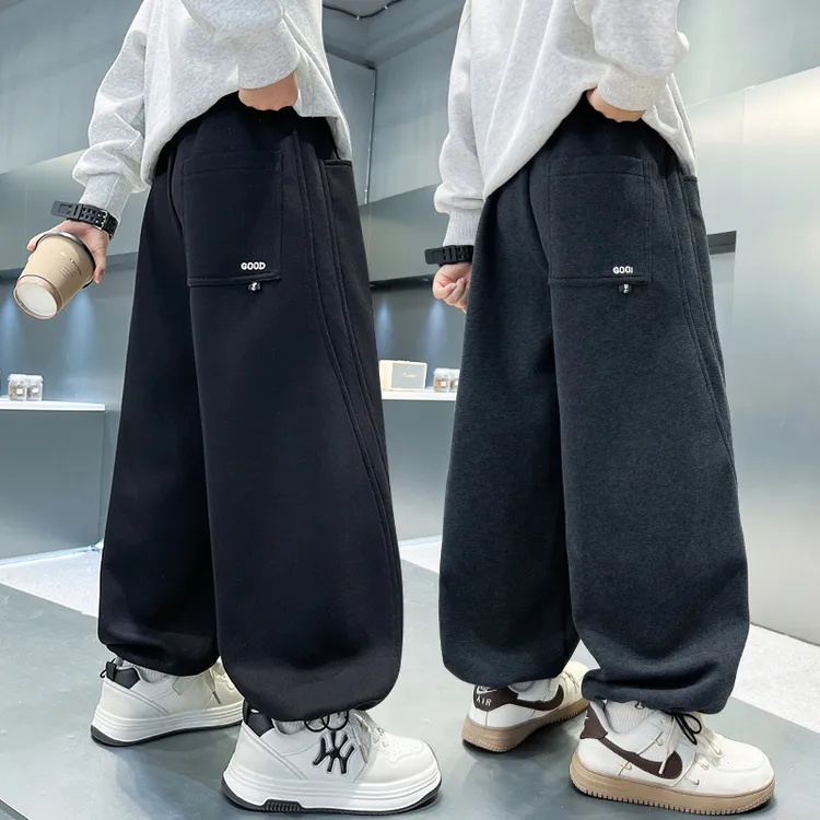 男童裤子春秋款2025新款中大童秋装洋气时髦运动裤男孩休闲长裤潮