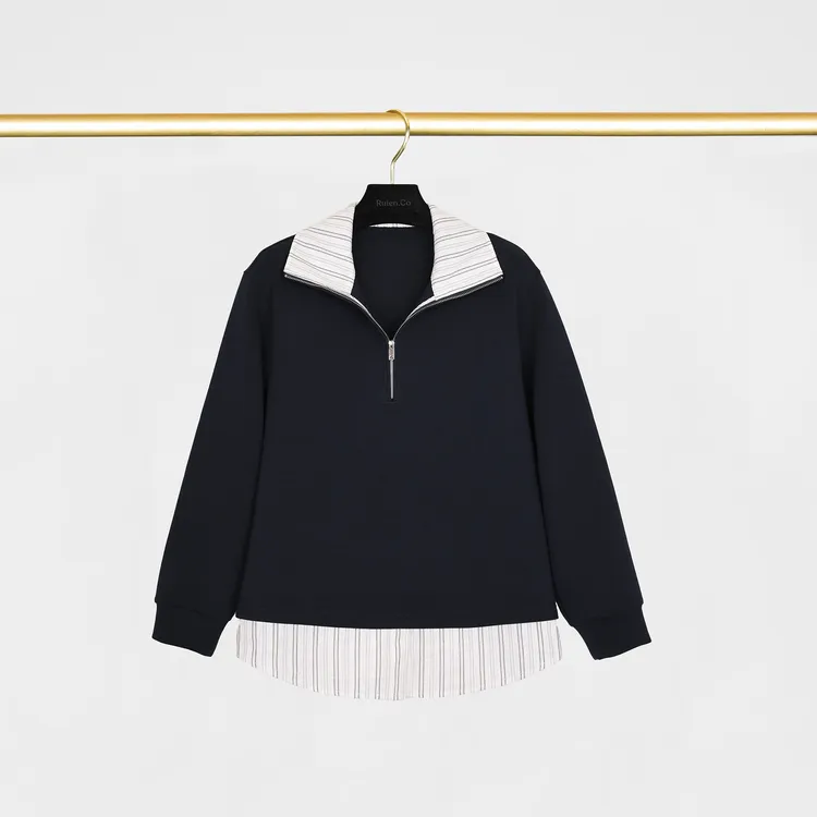 我是摩羯 美式假两件 绿洲棉赛得利莱赛尔休闲百搭秋季卫衣上衣