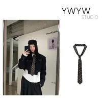 【YWYW时尚配饰系列】学院风百搭"小雏菊"刺绣围领配饰领带PS2012