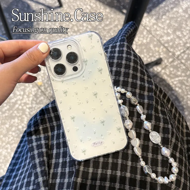 蝴蝶花朵IMD手机壳适用苹果华为vivo小米oppo女款iphone16/15