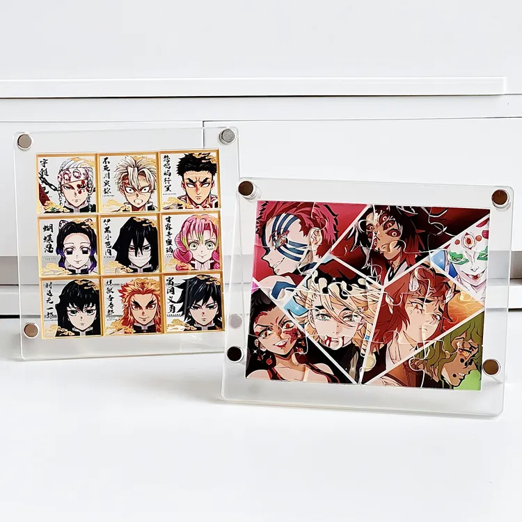 鬼灭之刃拼图亚克力摆件桌面精致装饰制品收藏纪念礼