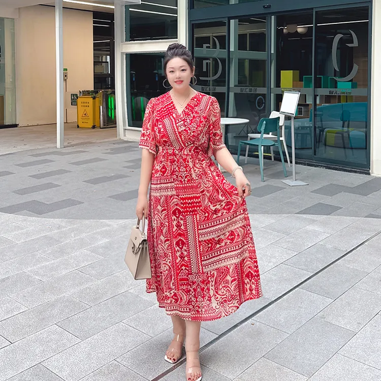 【现货梅姐定制】PDM22047+MJ9021夏季蝴蝶元素设计款大码连衣裙