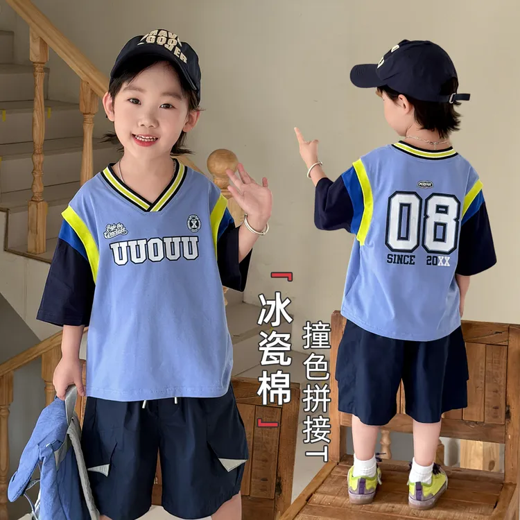 儿童短袖T恤夏季男童上衣2026新款夏装潮休闲WG29240悠悠童话童装