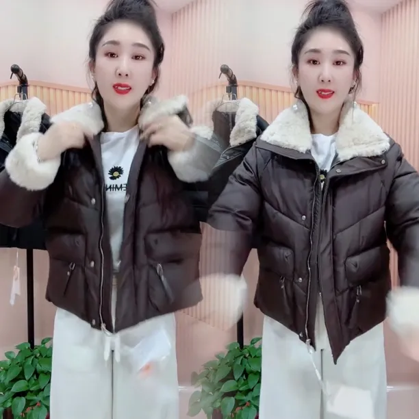 2025秋冬新款洋气宽松百搭减龄女装不贴身时尚网红高档减龄棉服女