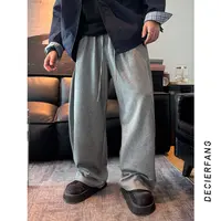 美式弯刀卫裤秋季设计师款直筒休闲裤