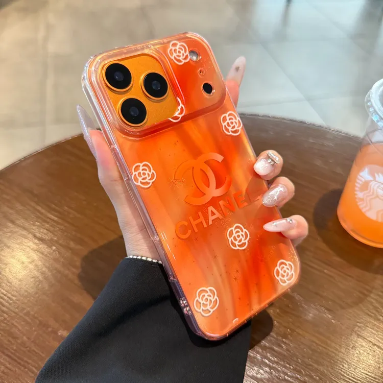 橙色新款iPhone17promax手机壳小香风适用苹果16创意15pro女14IMD