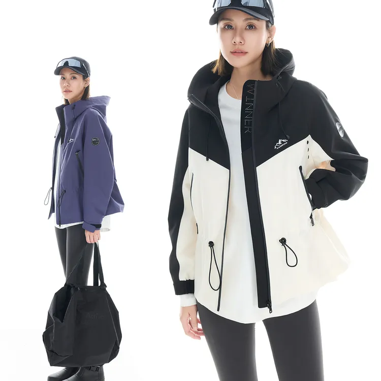 CLOUDSPACE/云上生活【迎风外套】轻拒水拼接连帽外套2025秋上衣女