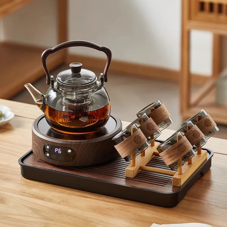 茶具套装玻璃煮茶壶新款家用耐高温烧水壶电陶炉整套茶具煮茶器