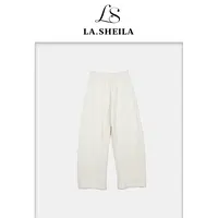 LA.Sheila 秋冬穿搭 “仙女裤”垂感加厚休闲裤253-KZ/0925-7550