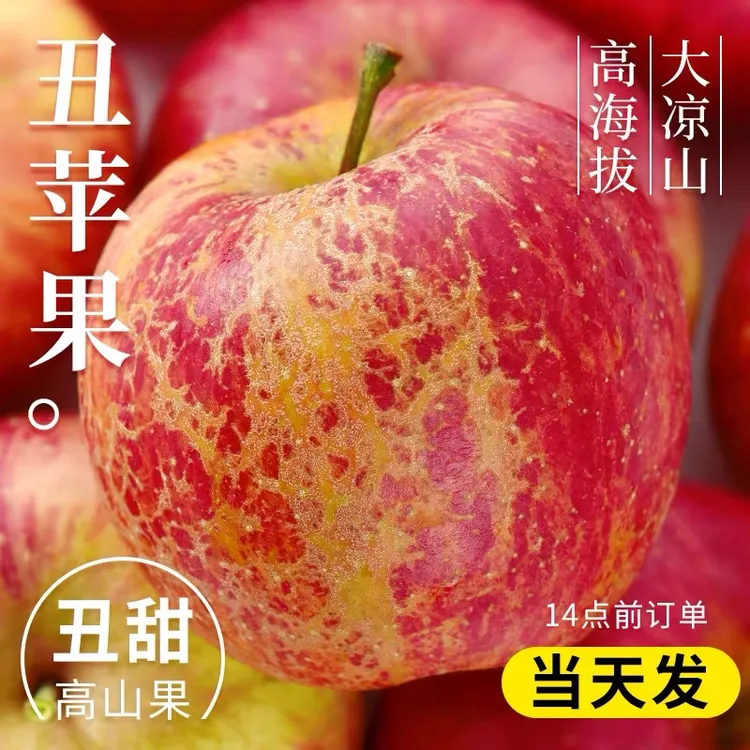 四川大凉山丑苹果冰糖心水果新鲜当季整箱10包邮盐源红富士平果斤