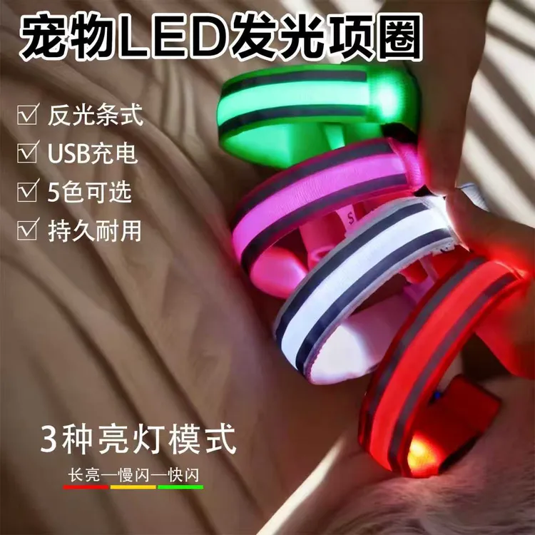 宠物宠物发光项圈
